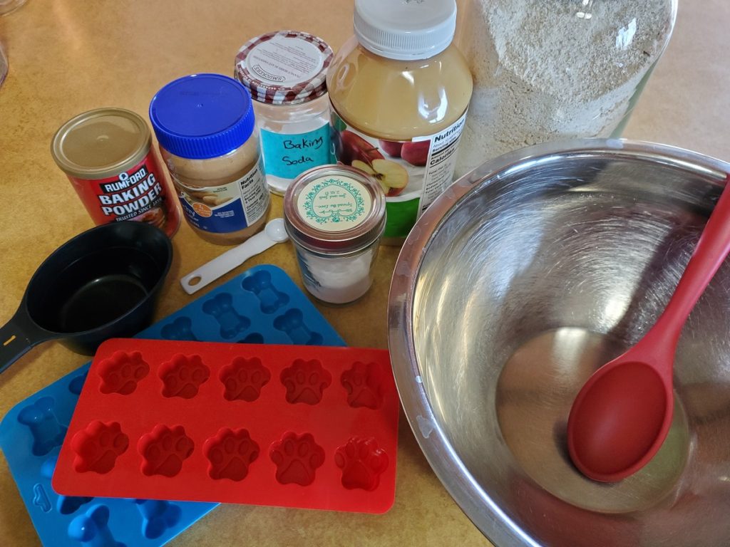 Baking supplies on counter